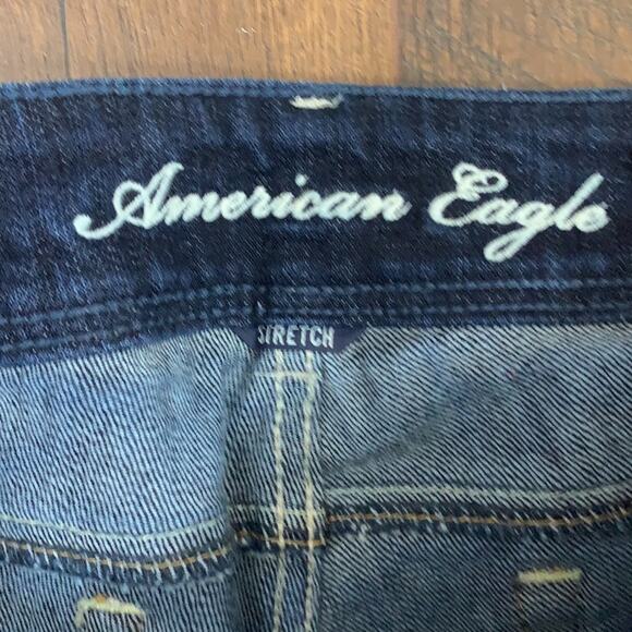 American Eagle Stretch Dark Wash Slim Boot Jeans - Picture 2 of 5
